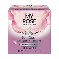 Акція на Нічний крем для обличчя My Rose Night Cream Anti-Age Effect, 50 мл від Eva
