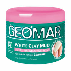 Акція на Грязьовий антицелюлітний засіб для тіла Geomar White Clay Mud з білою глиною, для чутливої шкіри, 500 мл від Eva
