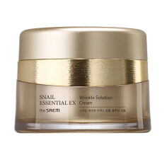 Акція на Антивіковий крем для обличчя The Saem Snail Essential EX Wrinkle Solution Cream, 60 мл від Eva