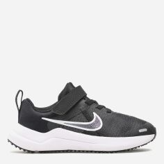 Акція на Дитячі кросівки для дівчинки Nike Downshifter 12 Nn (Psv) DM4193-003 29.5 12C Black/White-Dk Smoke Grey від Rozetka