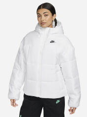 Акция на Куртка зимняя женская Nike Thermo Classic Puffer FB7672-100 M White/Black от Rozetka