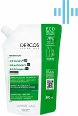 Акція на Змінний блок Дерматологічний шампунь Vichy Dercos Проти лупи для нормального, жирного волосся та подразненої шкіри голови 500 мл від Rozetka