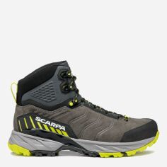 Акция на Чоловічі черевики для трекінгу високі з Gore-Tex Scarpa Rush Trk Gtx 63143-200 43 (9UK) 28 см Titanium-Lime от Rozetka