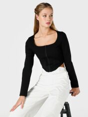 Акція на Корсет-топ жіночий Colin's CL1065169BLK L Black від Rozetka