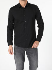 Акція на Сорочка бавовняна чоловіча Colin’s CL1041350BLK XS Black від Rozetka