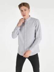Акція на Сорочка бавовняна чоловіча Colin's CL1064631ANT XXL Anthracite від Rozetka