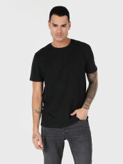 Акція на Футболка бавовняна довга чоловіча Colin's CL1058592BLK S Black від Rozetka