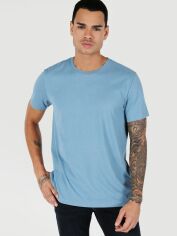 Акція на Футболка бавовняна довга чоловіча Colin's CL1058592BLU S Dark Blue від Rozetka