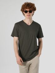 Акція на Футболка бавовняна довга чоловіча Colin's CL1058584-DKH M Dark Khaki від Rozetka