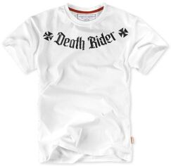 Акція на Футболка бавовняна довга чоловіча Dobermans Aggressive Death Rider TS102WT M Біла від Rozetka