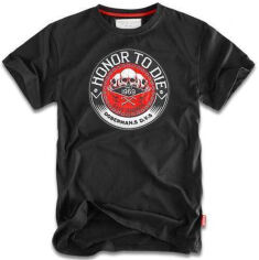 Акція на Футболка бавовняна довга чоловіча Dobermans Aggressive Honor To Die TS42BK XL Чорна від Rozetka