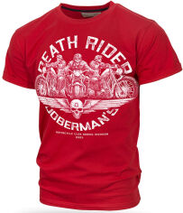 Акція на Футболка бавовняна довга чоловіча Dobermans Aggressive Death Riders TS166RD 2XL Червона від Rozetka