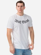 Акція на Футболка бавовняна довга чоловіча Dobermans Aggressive Wolf Throat II TS65WT M Біла від Rozetka