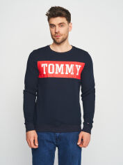 Акція на Світшот чоловічий Tommy Hilfiger 9823. 60 S Темно-синій від Rozetka
