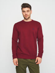 Акція на Світшот чоловічий Polo Ralph Lauren 11197. 4 S Бордовий від Rozetka