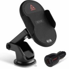 Акция на Adonit Car and Desk Holder Wireless Charging Bracket Black with Car Charger (3121-17-07-B) от Stylus