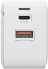 Акция на SwitchEasy Wall Charger Usb and USB-C PowerBuddy 30W White (GS-30-194-12) от Stylus