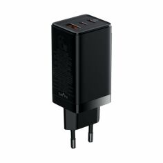 Акция на Baseus Wall Charger GaN3 Pro 2xUSB-C+USB 65W with USB-C Cable Black (CCGP050101) от Stylus