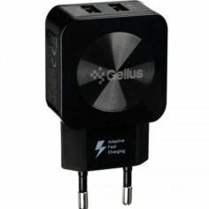 Акція на Gelius Wall Charger 2xUSB Ultra Prime GU-HC02 2.1A Black with Lightning Cable від Stylus