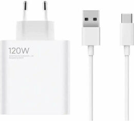 Акция на Xiaomi Usb Wall Charger 120W White with USB-C Cable (BHR6034EU) от Stylus