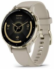 Акция на Garmin Venu 3S Soft Gold Stainless Steel Bezel with French Grey Case and Silicone Band (010-02785-02) от Stylus