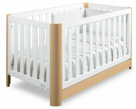 Акція на Кроватка детская Baby Italia Joe White/Natural 138х76 см бело-натуральная (JOE WHITE/NATURAL) від Stylus