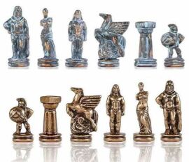 Акция на Шахматы Спартанский воин, латунь, в деревянном футляре, коричневые, 28х28см (S16CMBRO) от Stylus