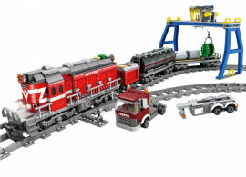 Акція на Конструктор Zipp Toys Поезд DF5 1391 с рельсами красный від Stylus