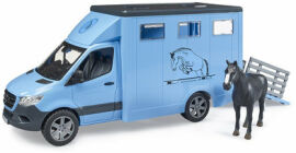 Акция на Автомобиль Bruder Mb Sprinter для перевозки животных с лошадью (02674) от Stylus