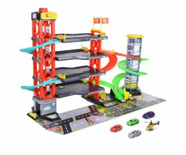 Акція на Игровой набор Dickie Toys Паркинг четыре этажа, лифт, 4 авто и вертолет (3339000) від Stylus