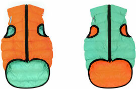 Акція на Курточка для собак AiryVest Lumi двусторонняя, светящаяся, размер S 30, салатово-оранжевая (4823089305257) від Stylus
