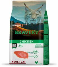 Акция на Сухой корм Bravery Chicken Adult Cat с курицей 2 кг (7616 Br CHIC_2KG) от Stylus