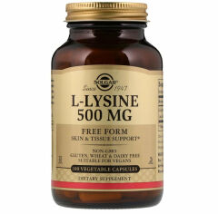Акція на Solgar L-Lysine Free Form 500 mg 100 Vegetable Capsules від Stylus
