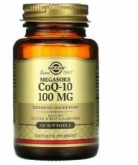 Акція на Solgar Megasorb CoQ-10 Коэнзим CoQ-10 100 мг 60 гелевых капсул від Stylus