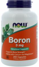 Акція на Now Foods Boron 3 mg 250 caps (Бор) від Stylus