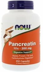 Акція на Now Foods Pancreatin 10X 200 mg 250 caps від Stylus