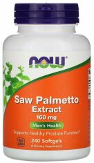 Акція на Now Foods Saw Palmetto 160 mg экстракт серенои, профилактика простатита 240 капсул від Stylus