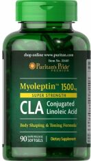 Акція на Puritan's Pride MyoLeptin Cla 1500 mg Конъюгированная линолевая кислота 90 гелевых капсул від Stylus