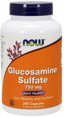 Акція на Now Foods Glucosamine Sulfate 750 mg Capsules 240 caps від Stylus