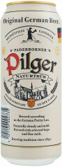 Акція на Упаковка пива Paderborner Pilger, светлое нефильтрованное, 5% 0.5л х 24 банки (EUR4101120004735) від Stylus