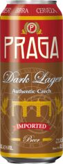 Акция на Упаковка пива Praga Premium Dark Lager, темное фильтрованное, 4.7% 0.5л х 24 банки (EUR8593875519897) от Stylus