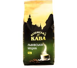Акція на Кофе Віденська кава Львівська Міцна в зернах 1 кг (4820000371100) від Stylus