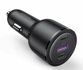 Акция на Ugreen Car Charger USB+2xUSB-C CD239 69W Black (20467) от Y.UA