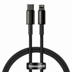 Акція на Baseus Cable USB-C to Lightning Tungsten Pd 20W 2m Black (CATLWJ-A01) від Y.UA