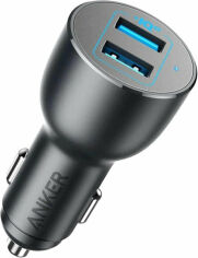 Акция на Anker Car Charger 2хUSB PowerDrive Iii 36W Black (A2729H11/A2729G11) от Y.UA