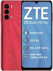 Акція на Zte Blade V40 Vita 4/128GB Red (UA UCRF) від Y.UA
