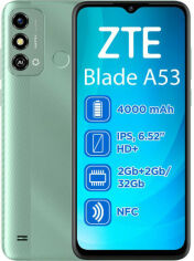 Акція на Zte Blade A53 2/32GB Green (UA UCRF) від Y.UA