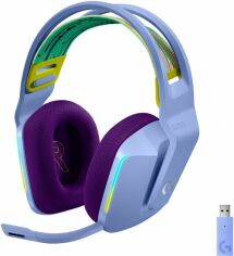 Акция на Logitech G733 Lightspeed Wireless Rgb Gaming Headset Lilac (981-000890) от Y.UA