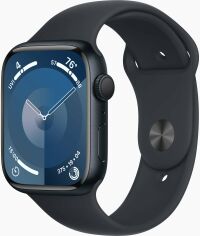 Акция на Apple Watch Series 9 45mm Gps Midnight Aluminum Case with Midnight Sport Band - M/L (MR9A3) от Y.UA