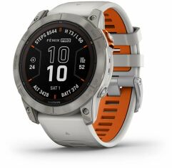 Акция на Garmin Fenix 7X Pro Sapphire Solar Titanium with Fog Gray/Ember Orange Band (010-02778-15) от Y.UA